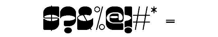 Lunatique Rounded Expanded Font OTHER CHARS