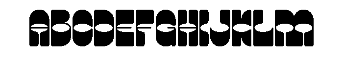Lunatique Rounded Regular Font UPPERCASE