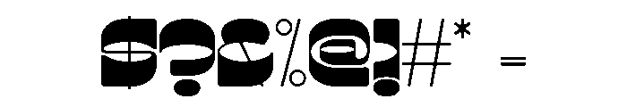 Lunatique Rounded Ultra Expanded Font OTHER CHARS