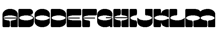 Lunatique Rounded Ultra Expanded Font UPPERCASE