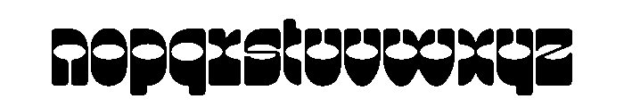 Lunatique Rounded Font LOWERCASE