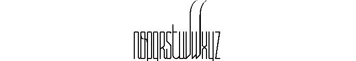 Lunga Exacta Font LOWERCASE
