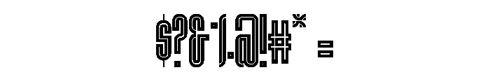 Lustig Elements Inline Font OTHER CHARS
