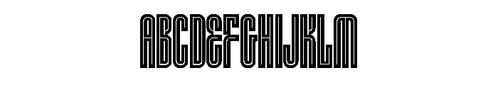 Lustig Elements Inline Font UPPERCASE