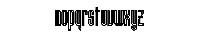 Lustig Elements Inline Font LOWERCASE