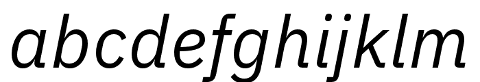 LVC Sans Italic Font LOWERCASE
