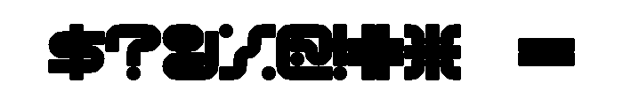LXII Heavy Font OTHER CHARS