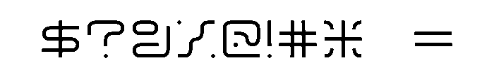 LXII Light Font OTHER CHARS