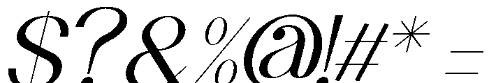 Lyodia Lover Italic Font OTHER CHARS
