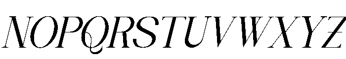 Lyodia Lover Italic Font UPPERCASE