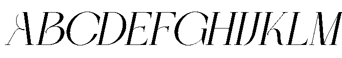 Lysoule Italic Font UPPERCASE