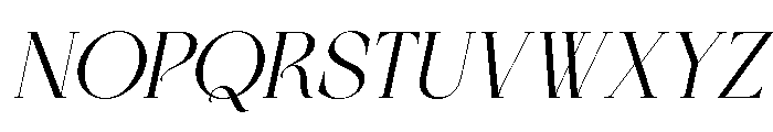 Lysoule Italic Font UPPERCASE