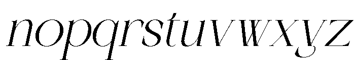 Lysoule Italic Font LOWERCASE