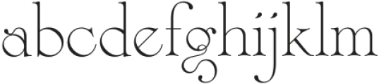 Lycoris-Regular otf (400) Font LOWERCASE