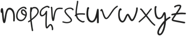 Lyne  Handwritting Regular otf (400) Font LOWERCASE