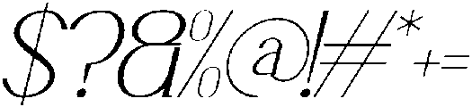 Lyrvand Italic otf (400) Font OTHER CHARS