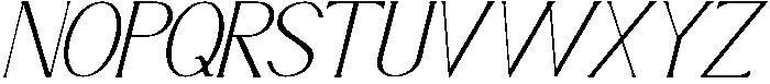 Lyrvand Italic otf (400) Font UPPERCASE