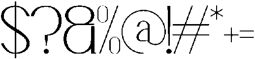 Lyrvand otf (400) Font OTHER CHARS