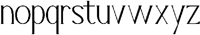 Lyrvand otf (400) Font LOWERCASE