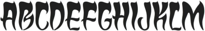 Lysergic-Regular otf (400) Font UPPERCASE