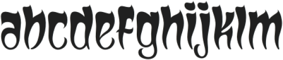 Lysergic-Regular otf (400) Font LOWERCASE