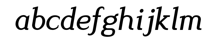 Lyons Serif Italic Font LOWERCASE