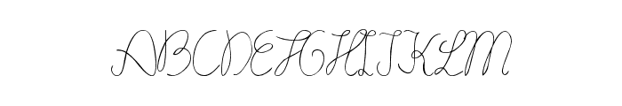 lydeke Handwrithing Font UPPERCASE