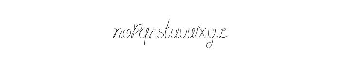 lydeke Handwrithing Font LOWERCASE