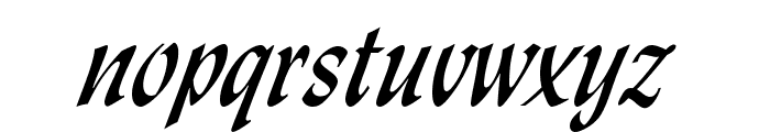 Lydian Cursive BT Font LOWERCASE