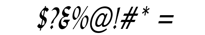 Lynda Thin Italic Font OTHER CHARS
