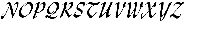 Lydian Cursive Regular Font UPPERCASE