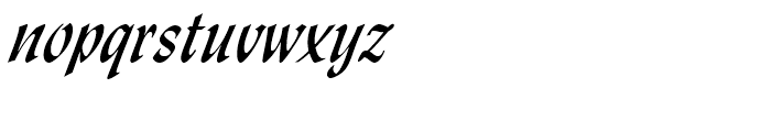 Lydian Cursive Regular Font LOWERCASE