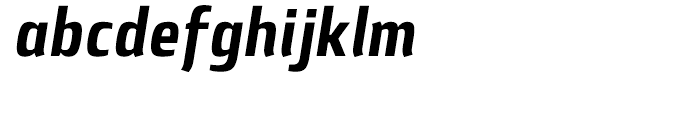Lytiga Condensed Bold Italic Font LOWERCASE