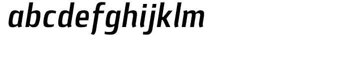 Lytiga Condensed SemiBold Italic Font LOWERCASE