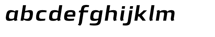 Lytiga Extended Bold Italic Font LOWERCASE