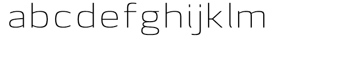 Lytiga Extended ExtraLight Font LOWERCASE