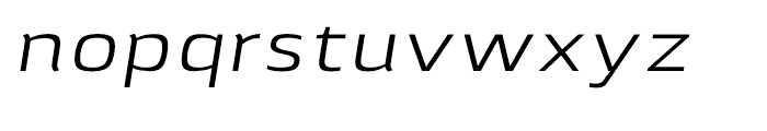 Lytiga Extended Italic Font LOWERCASE