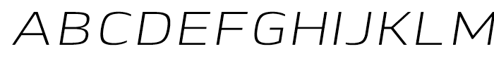 Lytiga Extended Light Italic Font UPPERCASE