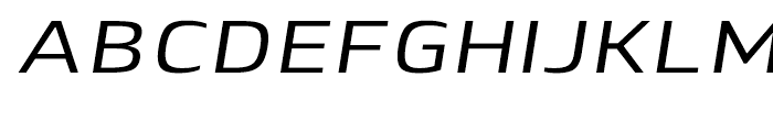 Lytiga Extended Medium Italic Font UPPERCASE