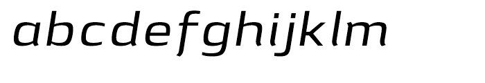 Lytiga Extended Medium Italic Font LOWERCASE