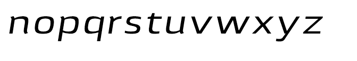 Lytiga Extended Medium Italic Font LOWERCASE