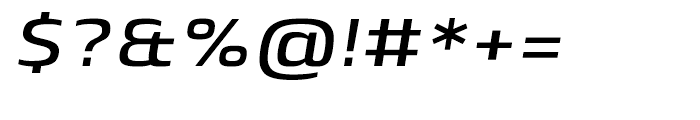 Lytiga Extended SemiBold Italic Font OTHER CHARS
