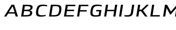 Lytiga Extended SemiBold Italic Font UPPERCASE