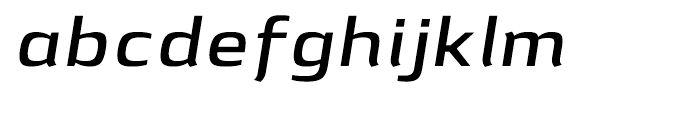 Lytiga Extended SemiBold Italic Font LOWERCASE