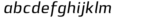 Lytiga Medium Italic Font LOWERCASE