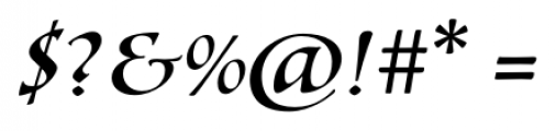 Lyra Regular Font OTHER CHARS
