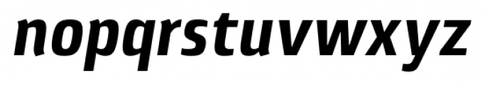Lytiga Pro Condensed Bold Italic Font LOWERCASE