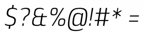 Lytiga Pro Condensed Light Italic Font OTHER CHARS