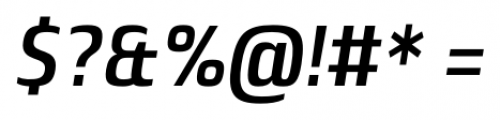 Lytiga Pro Condensed Semi Bold Italic Font OTHER CHARS