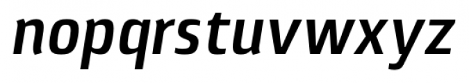 Lytiga Pro Condensed Semi Bold Italic Font LOWERCASE